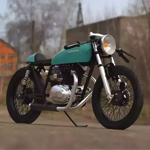 Cafe Racer Custom Build 3D model