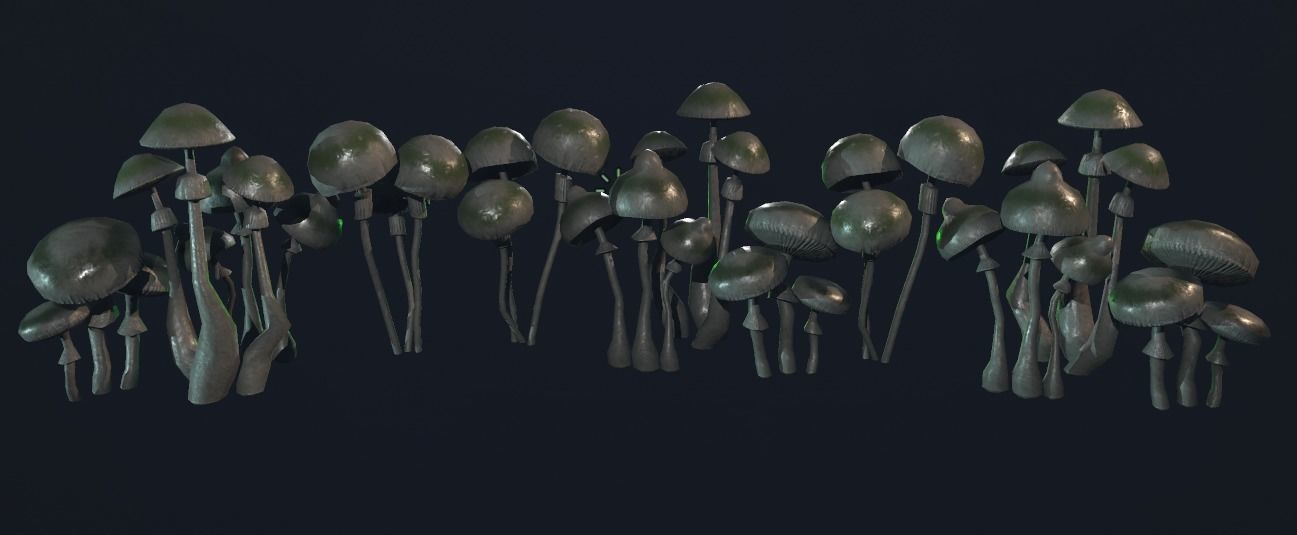 Mushroom Low-poly 3D model