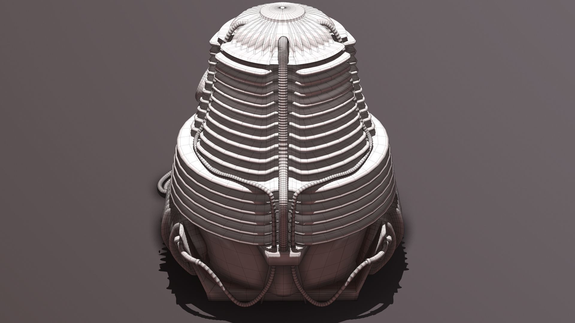 The Fly Teleportation pod Renderable  Low-poly 3D model_17