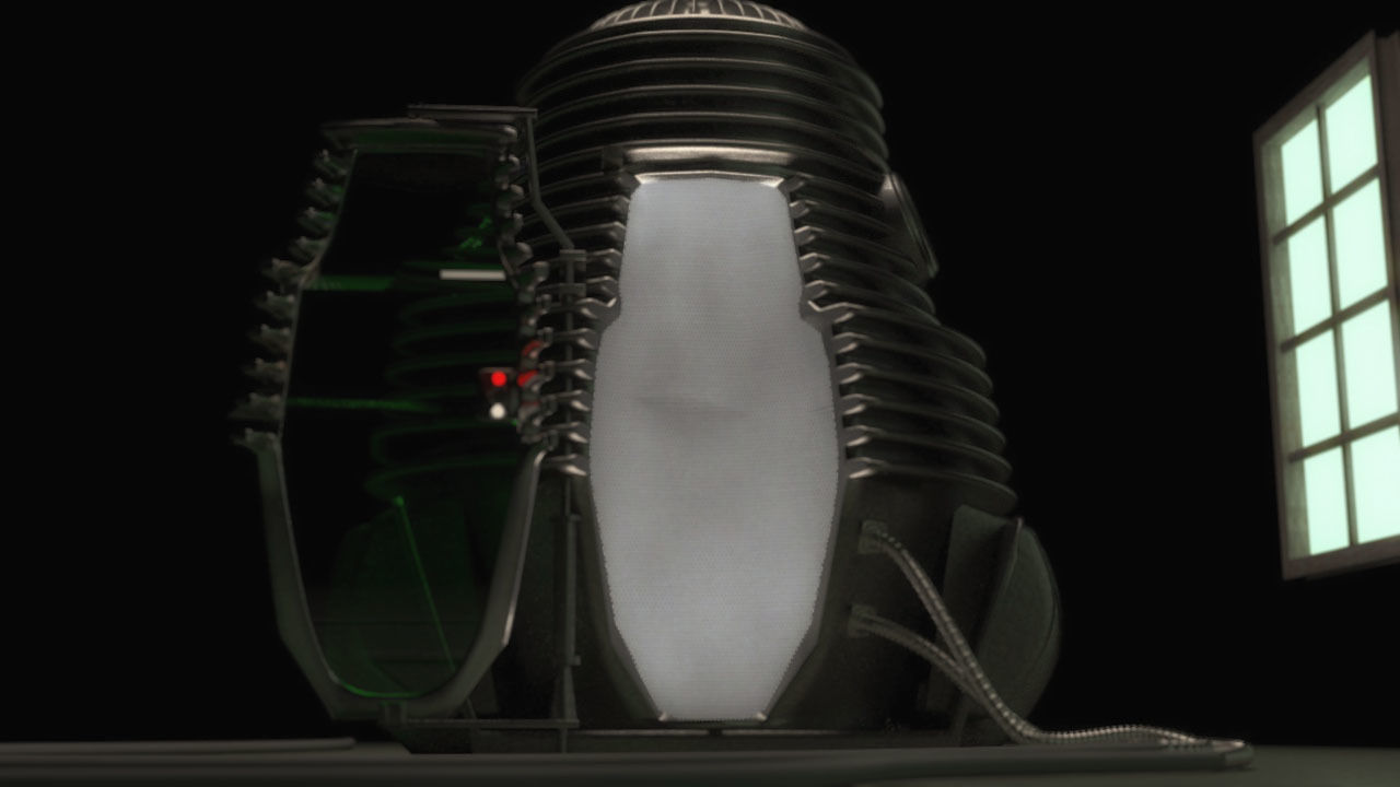 The Fly Teleportation pod Renderable  Low-poly 3D model_5