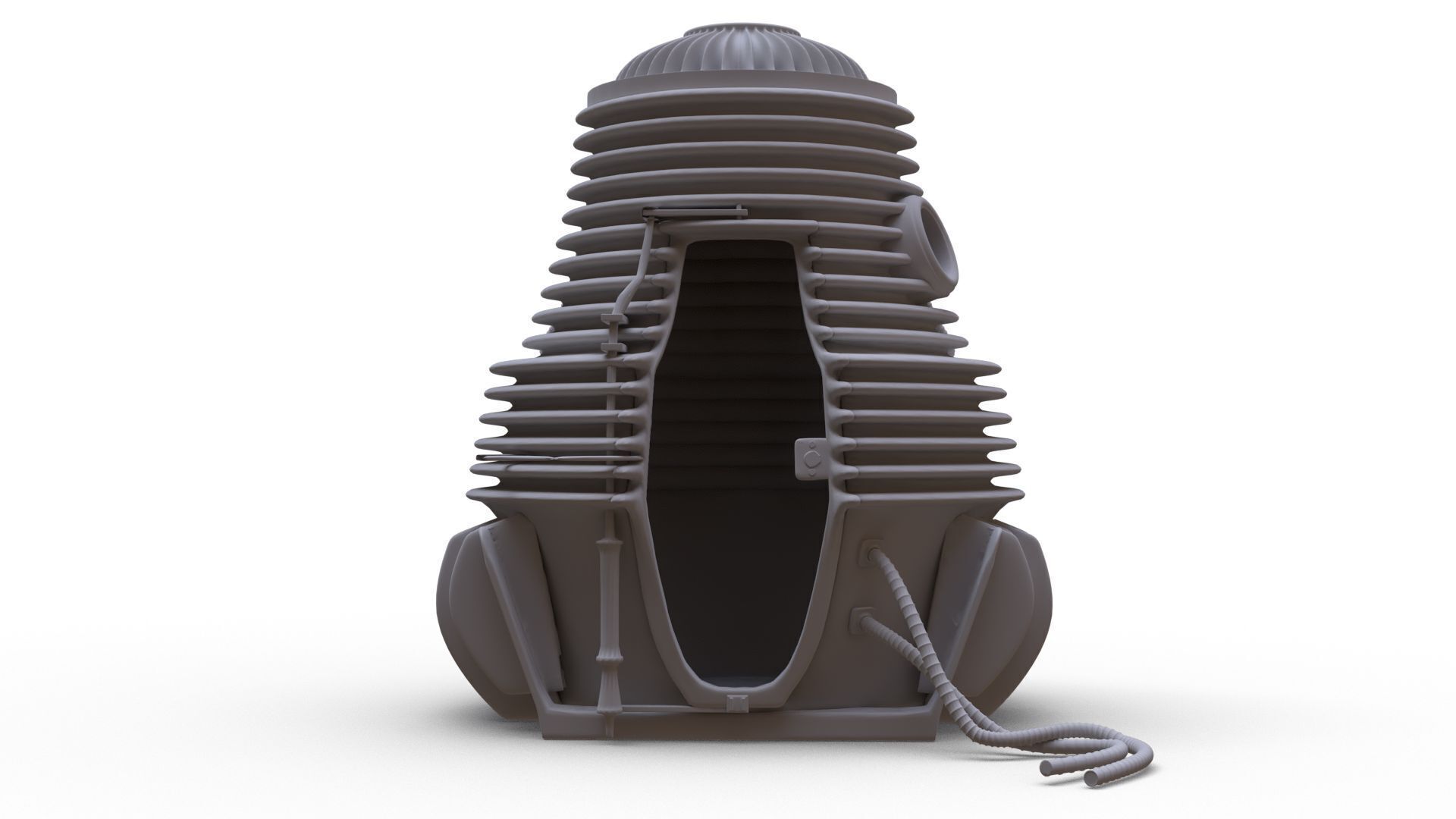 The Fly Teleportation pod Renderable  Low-poly 3D model_22