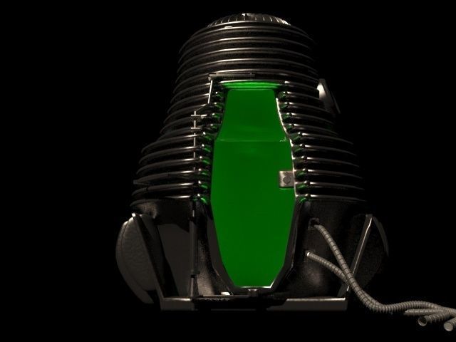The Fly Teleportation pod Renderable  Low-poly 3D model_10