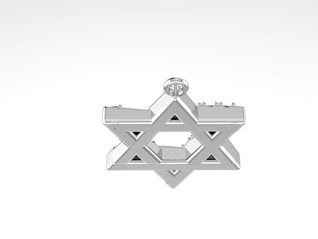 Star pendant 3D print model_10