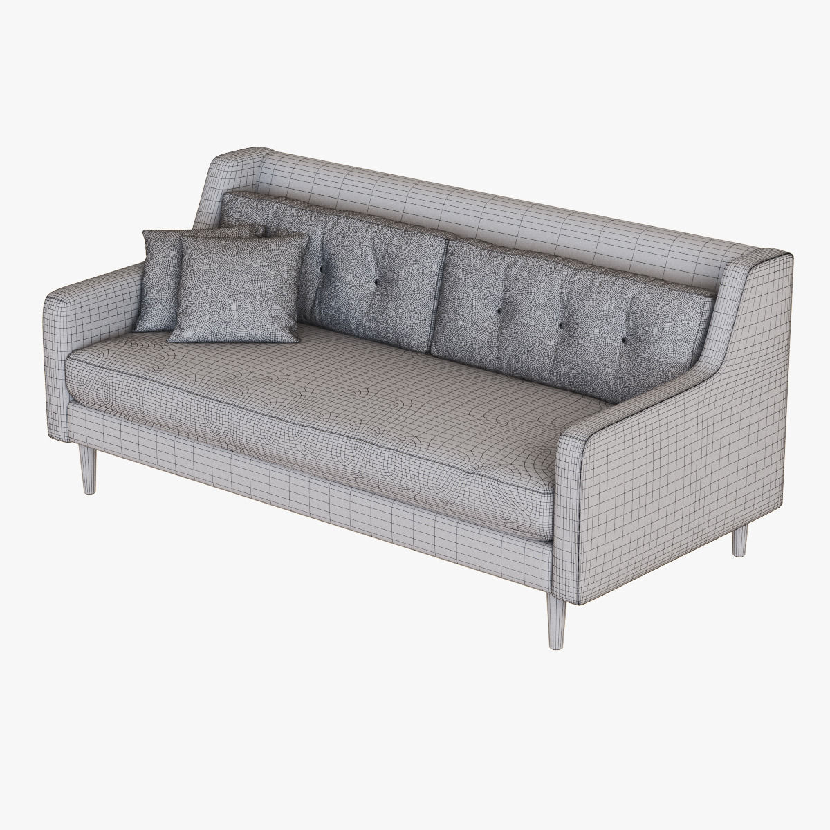 West Elm Crosby Sofa 3D model_5