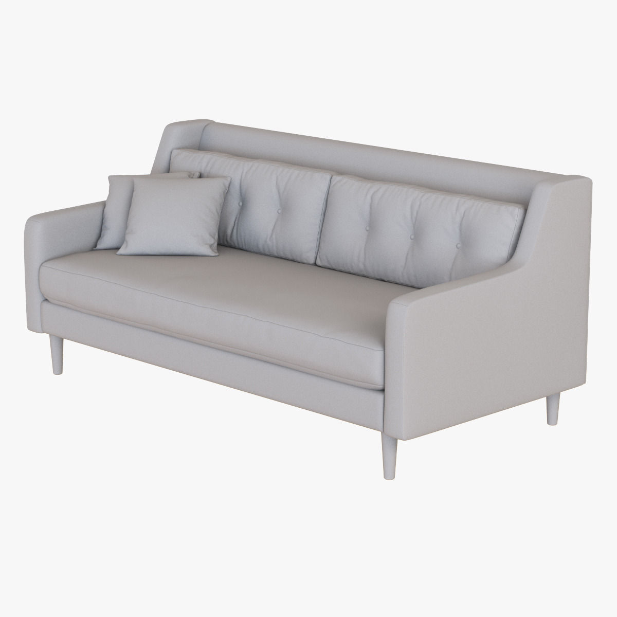 West Elm Crosby Sofa 3D model_4