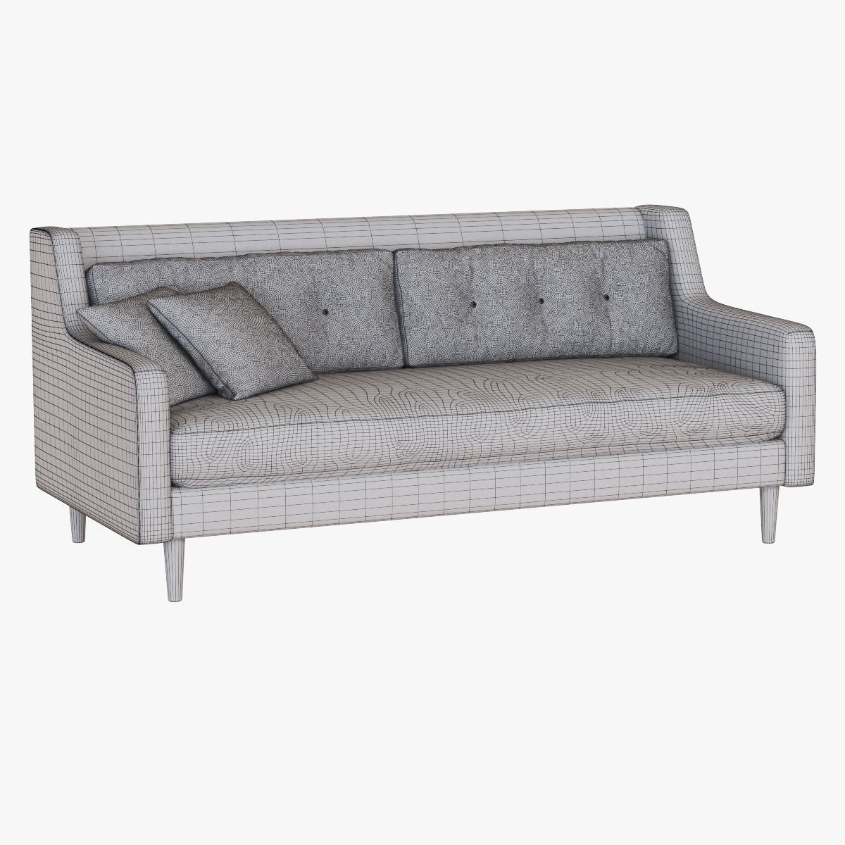 West Elm Crosby Sofa 3D model_6