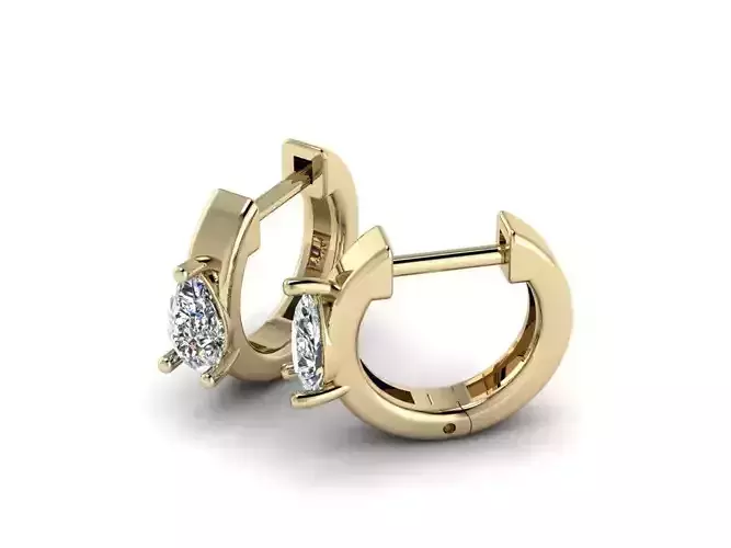 Jewelry Earrings 5x3 Pear 3D print model