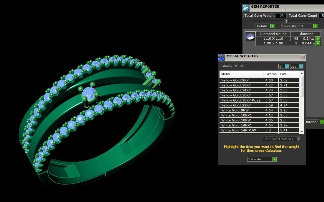 Jewelry Ring 3D print model_10