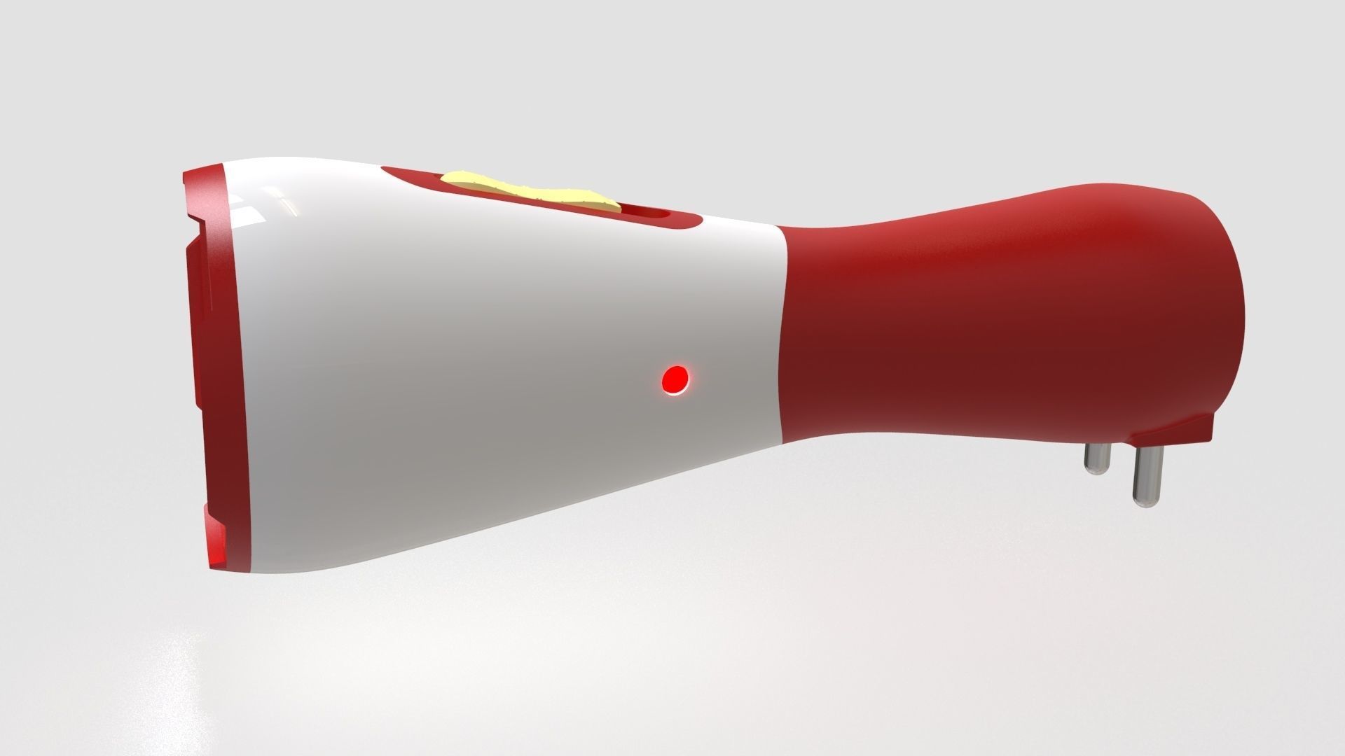 Rechargeable Torch Light 3D model_2