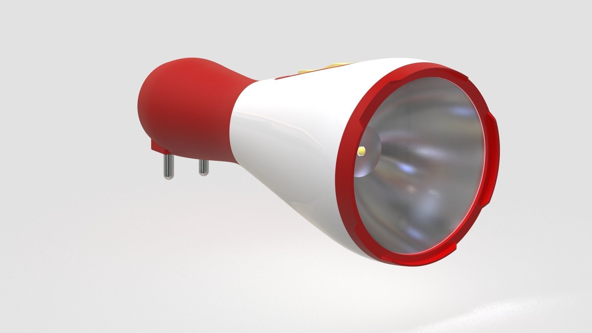 Rechargeable Torch Light 3D model_3