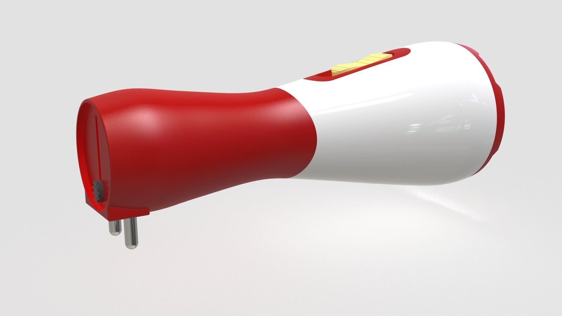 Rechargeable Torch Light 3D model_4