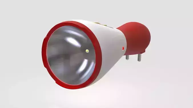 Rechargeable Torch Light 3D model Rechargeable Torch Light 3D model