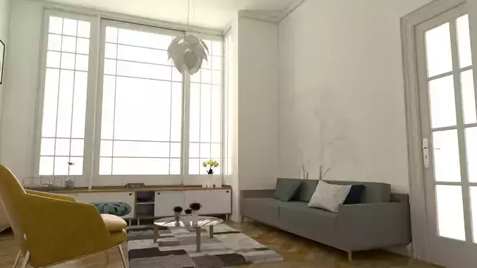 Living and dining room