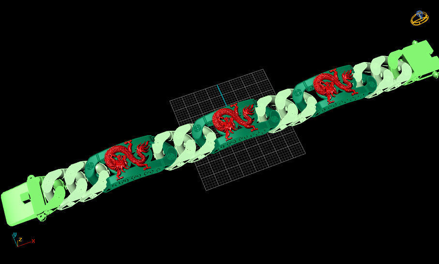  BANGLES DRAGON 3D print model_1