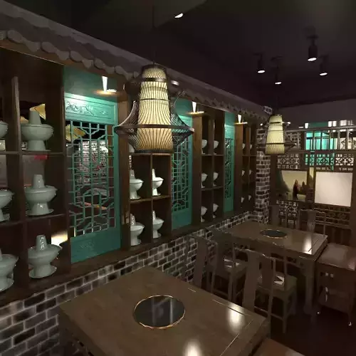 Chinese interior room design