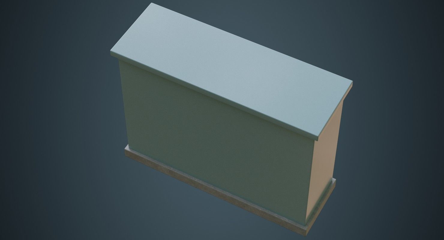 Electrical Enclosure 4A Low-poly 3D model_2