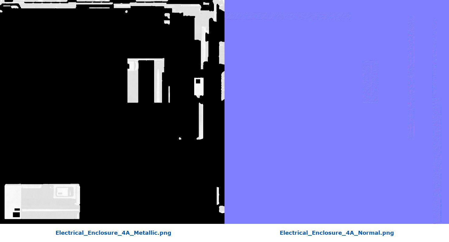 Electrical Enclosure 4A Low-poly 3D model_9