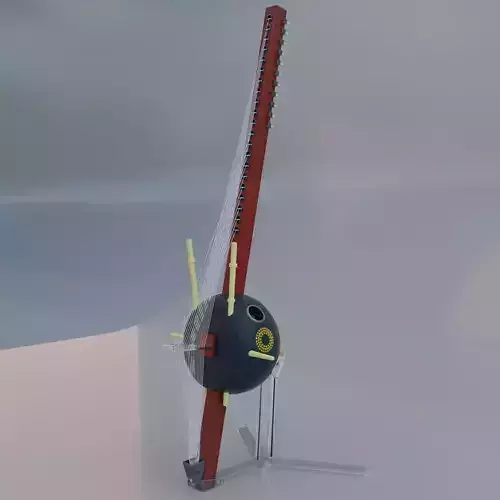 Kora Instrument - High Poly Free 3D model