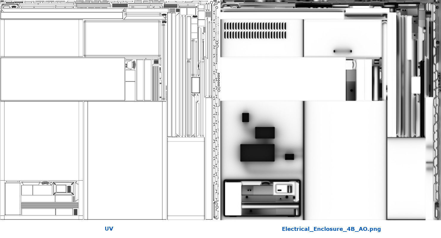 Electrical Enclosure 4B Low-poly 3D model_7
