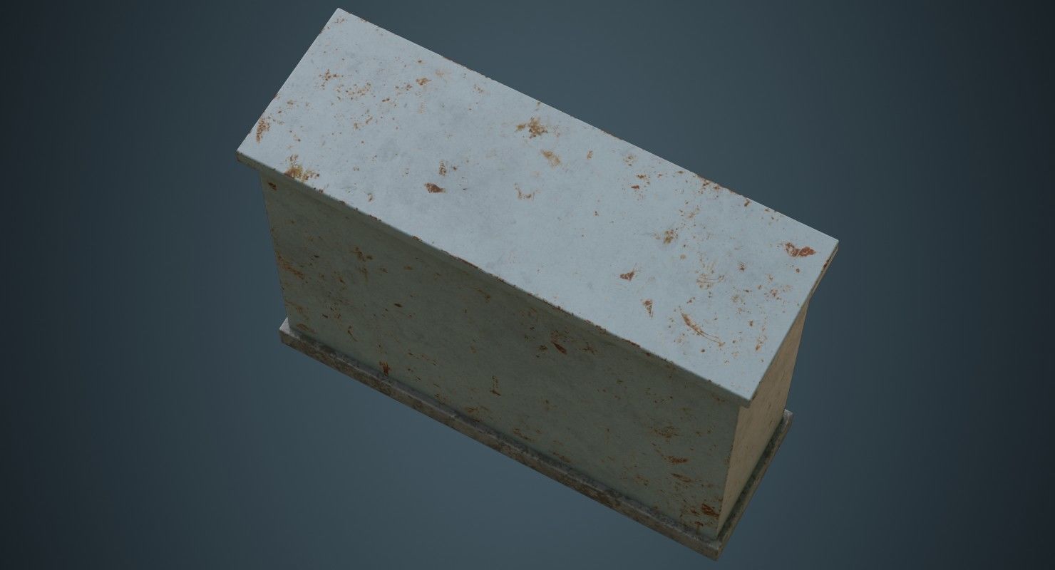 Electrical Enclosure 4B Low-poly 3D model_2