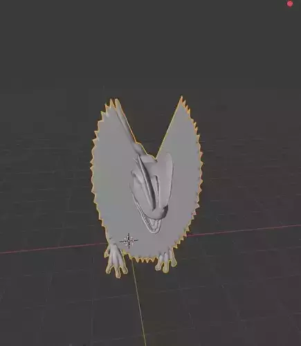 Dilophosaurus animal with wings 3D model