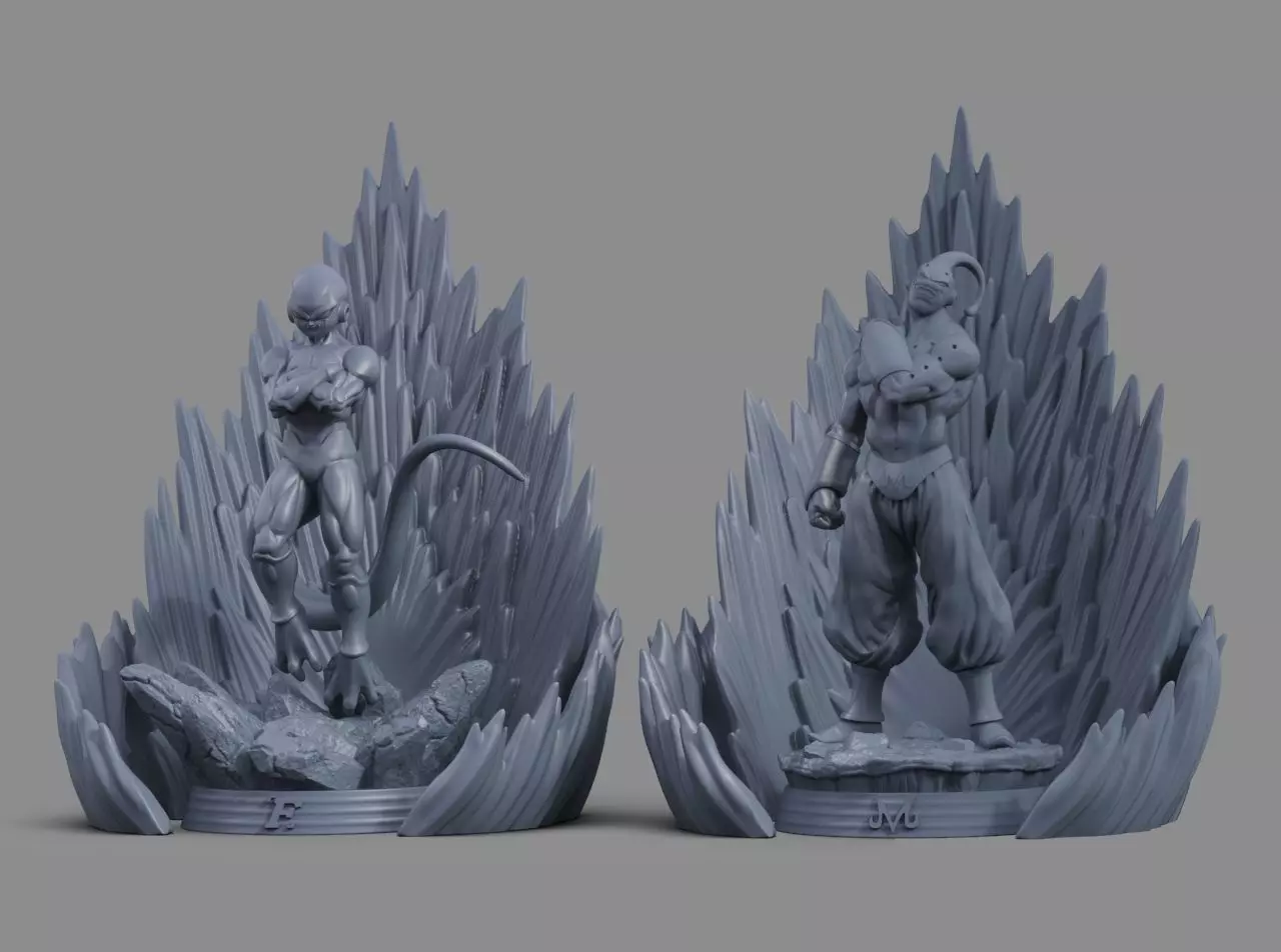 Dragonball dragon ball figure on platform 3D Model Collection_0