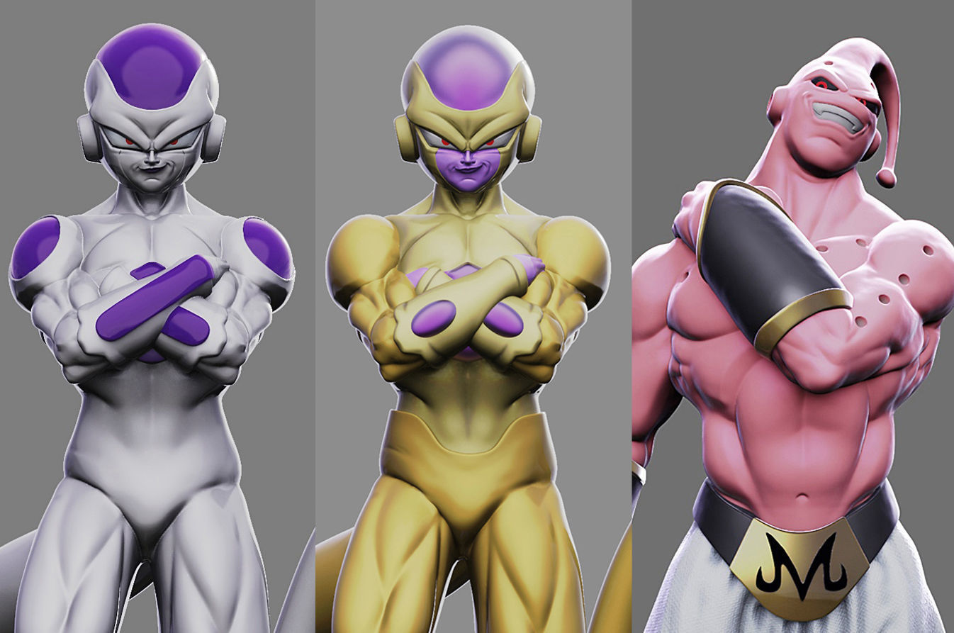 Dragonball dragon ball figure on platform 3D Model Collection_1