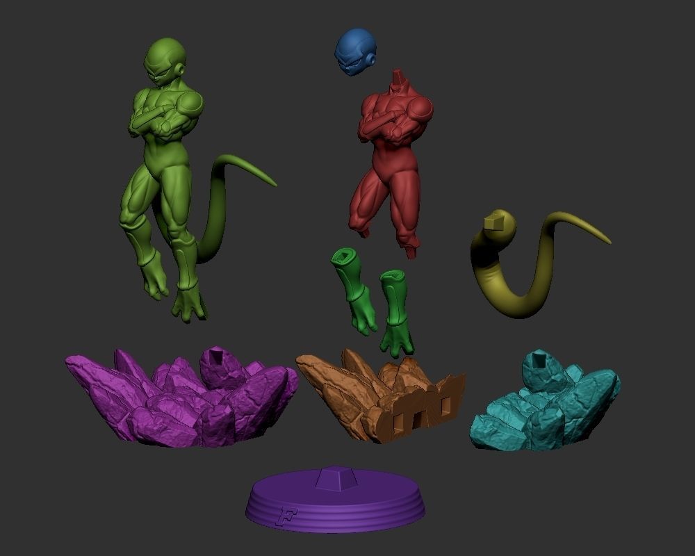 Dragonball dragon ball figure on platform 3D Model Collection_16
