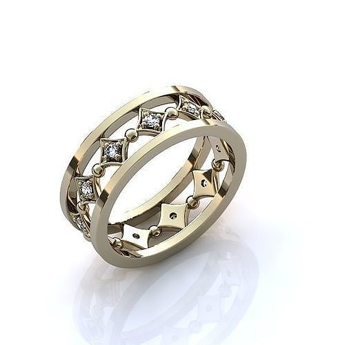 Diamond ring 3D print model
