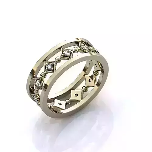 Diamond ring 3D print model
