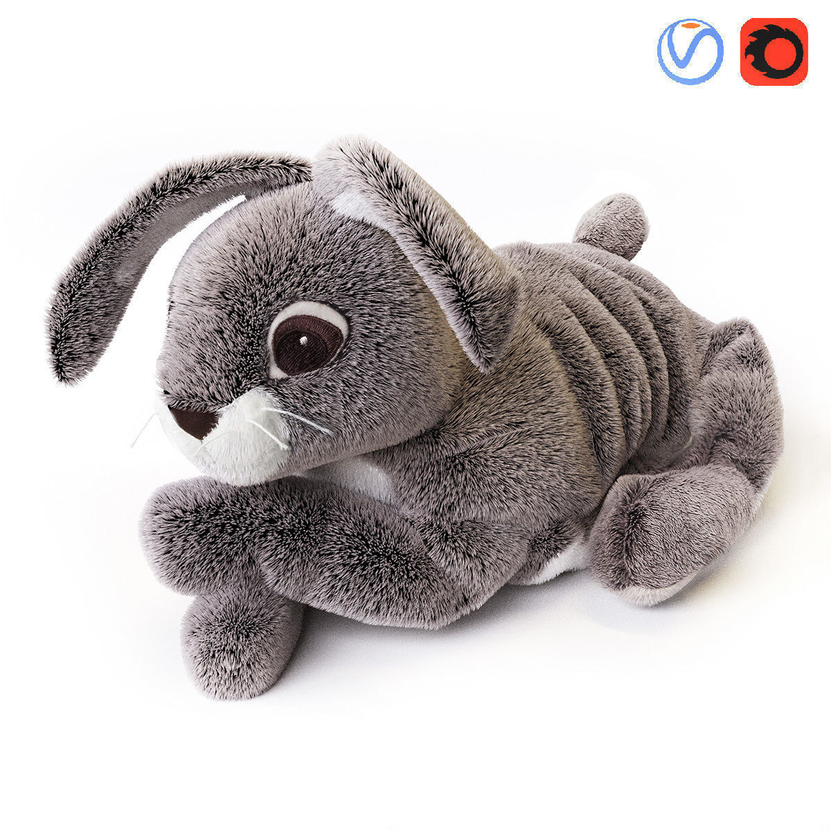 VANDRING HARE Soft toy 3D model_0
