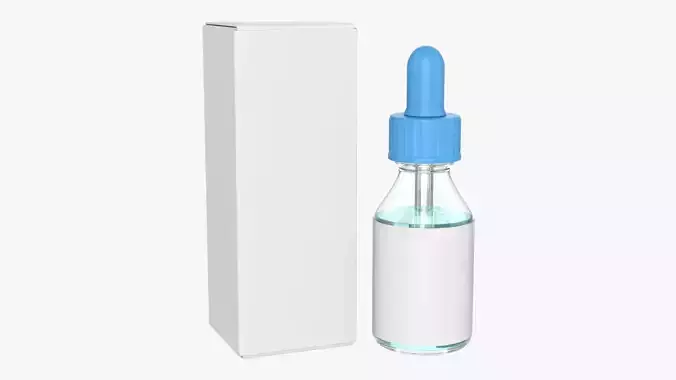 Dropper bottle template