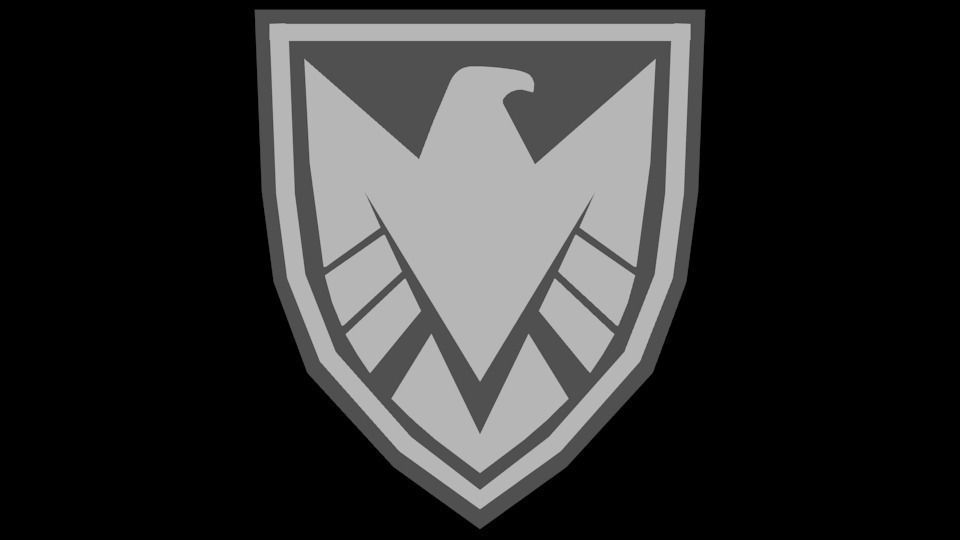 Marvels SHIELD Badge Version 2 Free low-poly 3D model