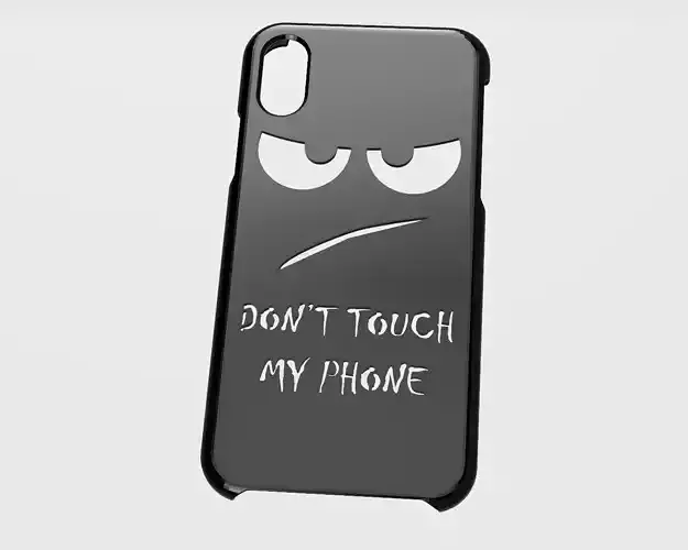 CARCASA IPHONE X-XS DONT TOUCH 3D model