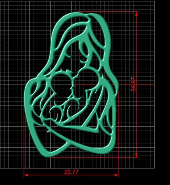 Pendant di3 3D print model 3D print model 3D print model_6