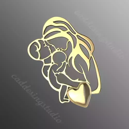 Pendant di4 3D print model 3D print model