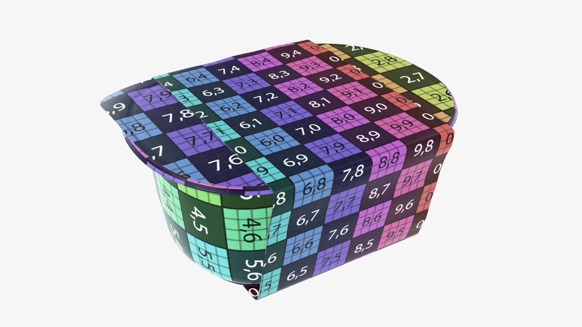 Lunch box with film and paper wrap 3D model_9