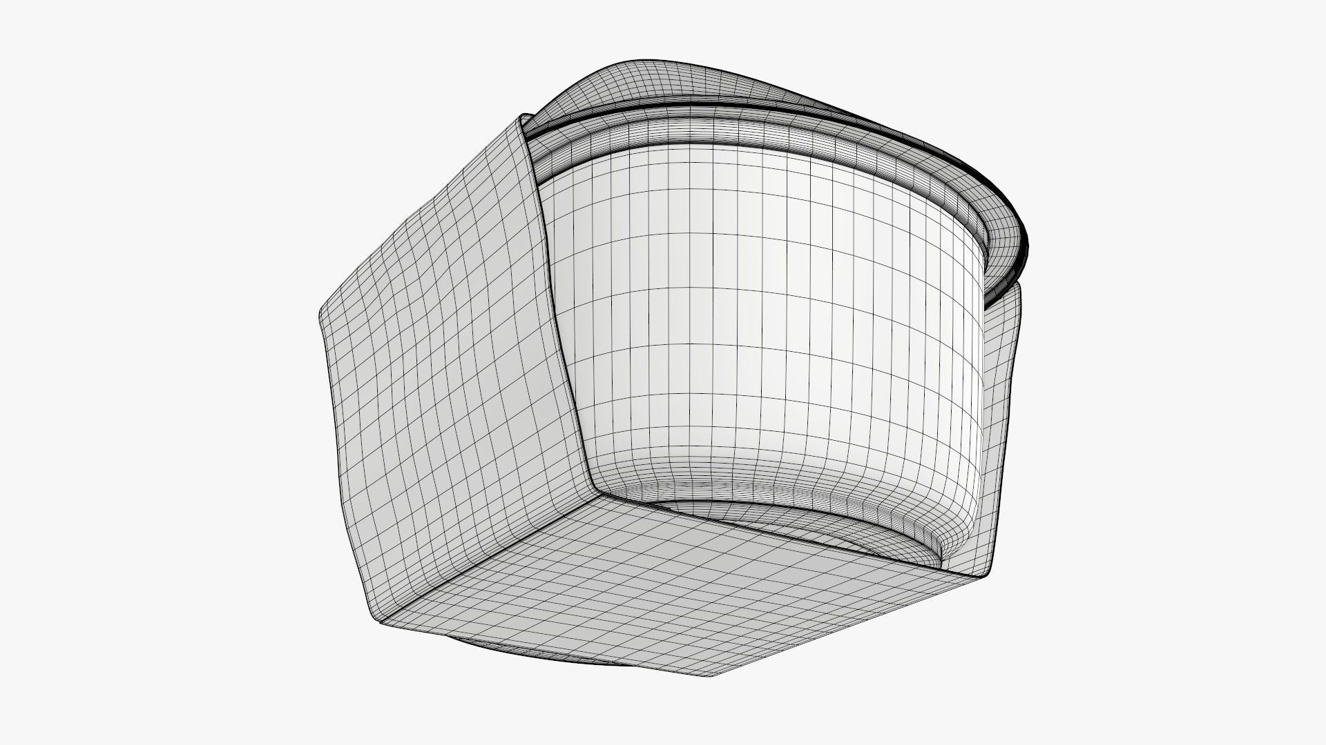 Lunch box with film and paper wrap 3D model_5