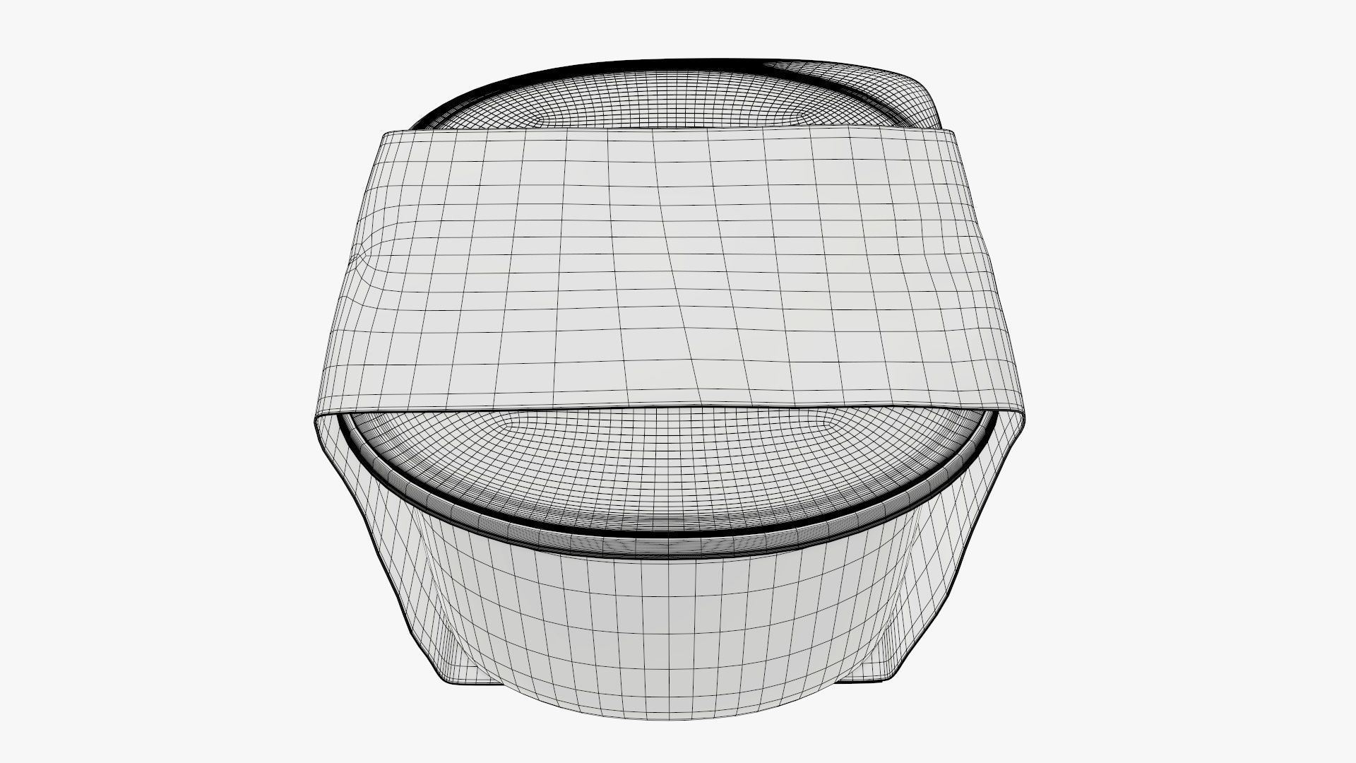 Lunch box with film and paper wrap 3D model_4