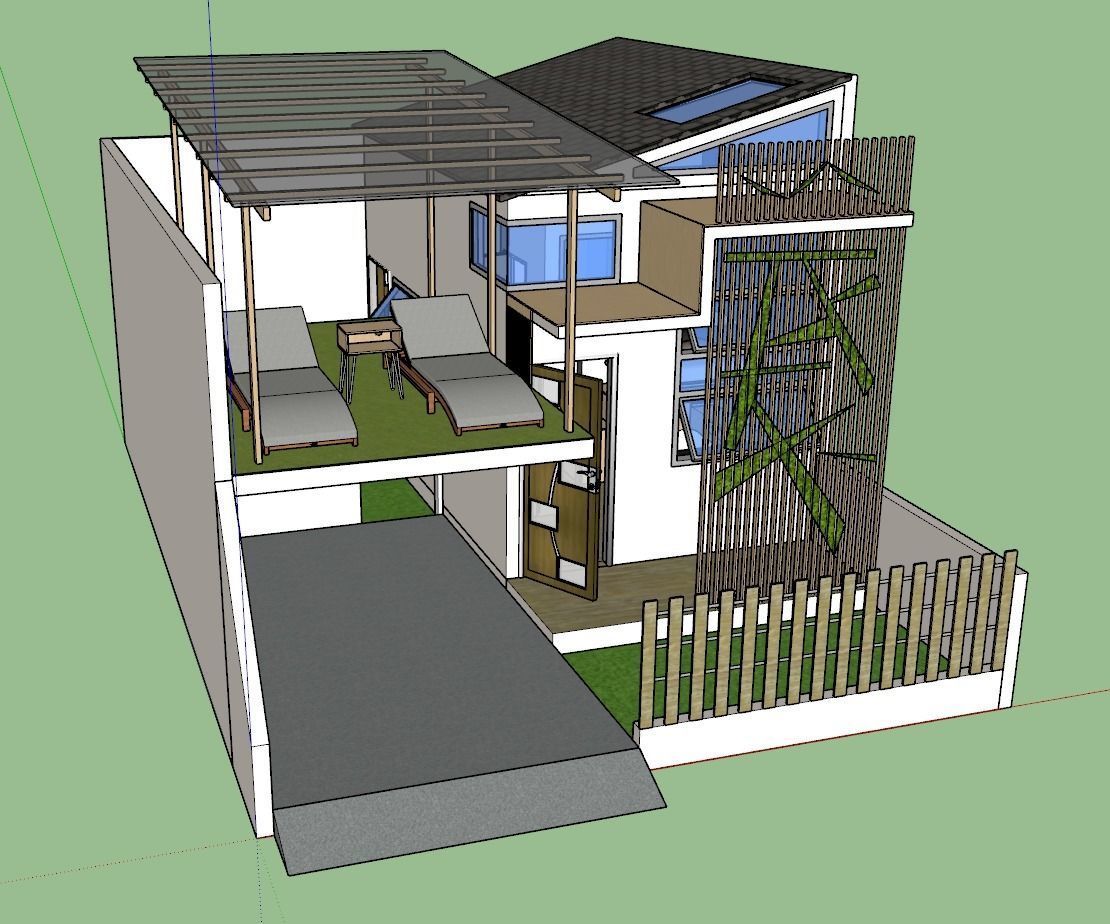 Typical Southeast Asian Residential House 04 Low-poly 3D model_8