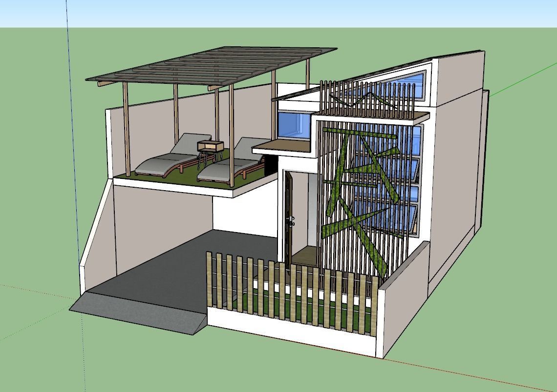 Typical Southeast Asian Residential House 04 Low-poly 3D model_5