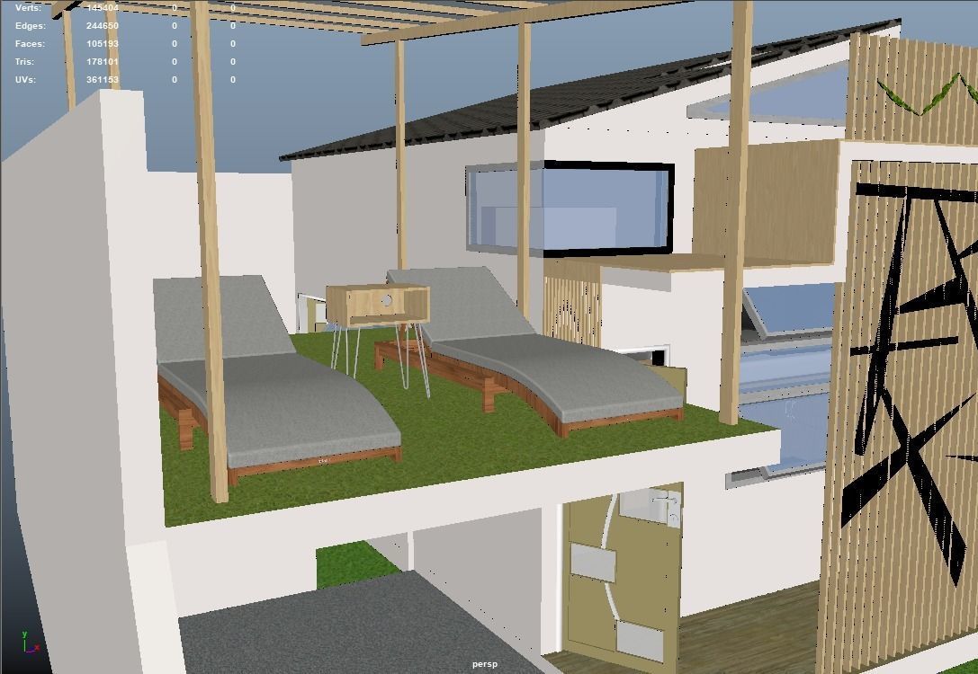 Typical Southeast Asian Residential House 04 Low-poly 3D model_3