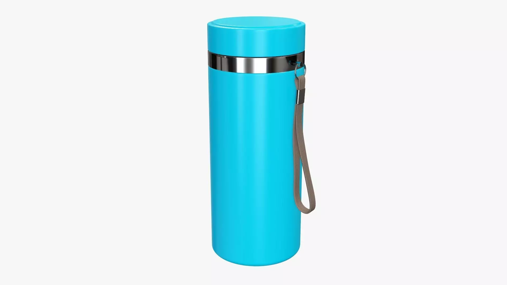 Thermos vacuum bottle 01 blue 3D model