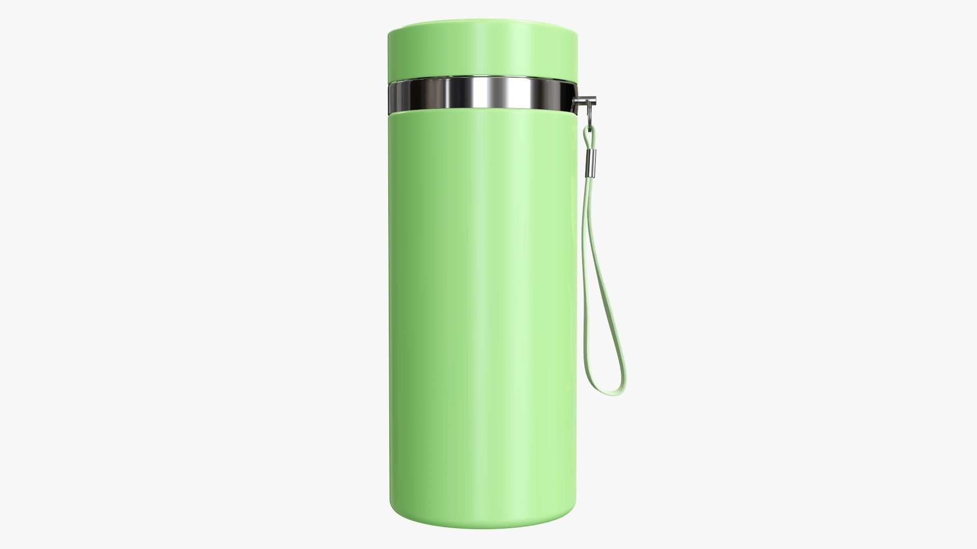 Thermos vacuum bottle 01 green 3D model_1
