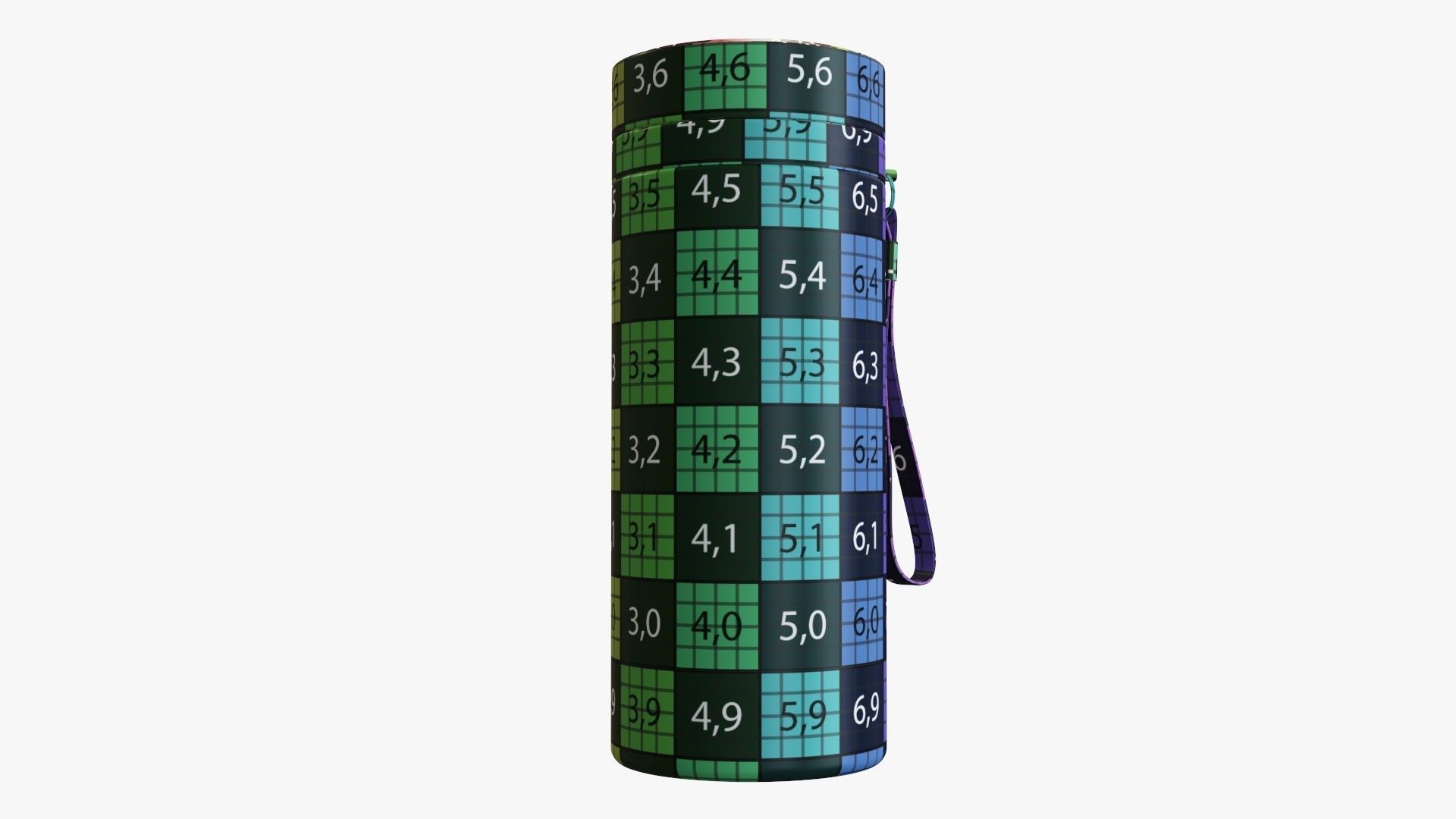 Thermos vacuum bottle 01 green 3D model_13