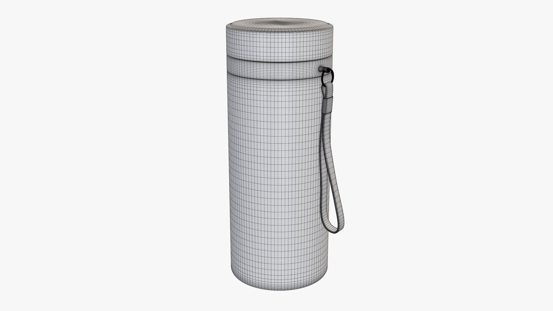 Thermos vacuum bottle 01 green 3D model_5