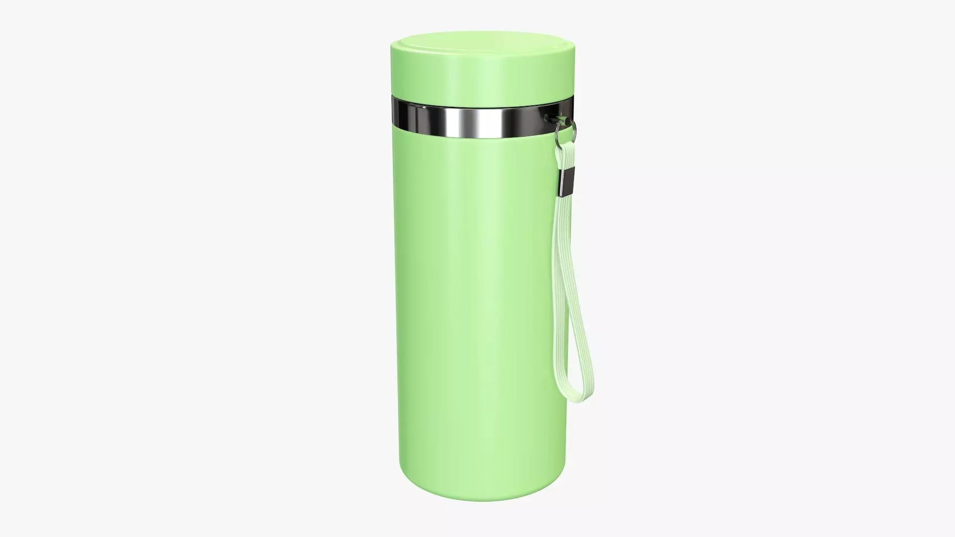 Thermos vacuum bottle 01 green 3D model_0