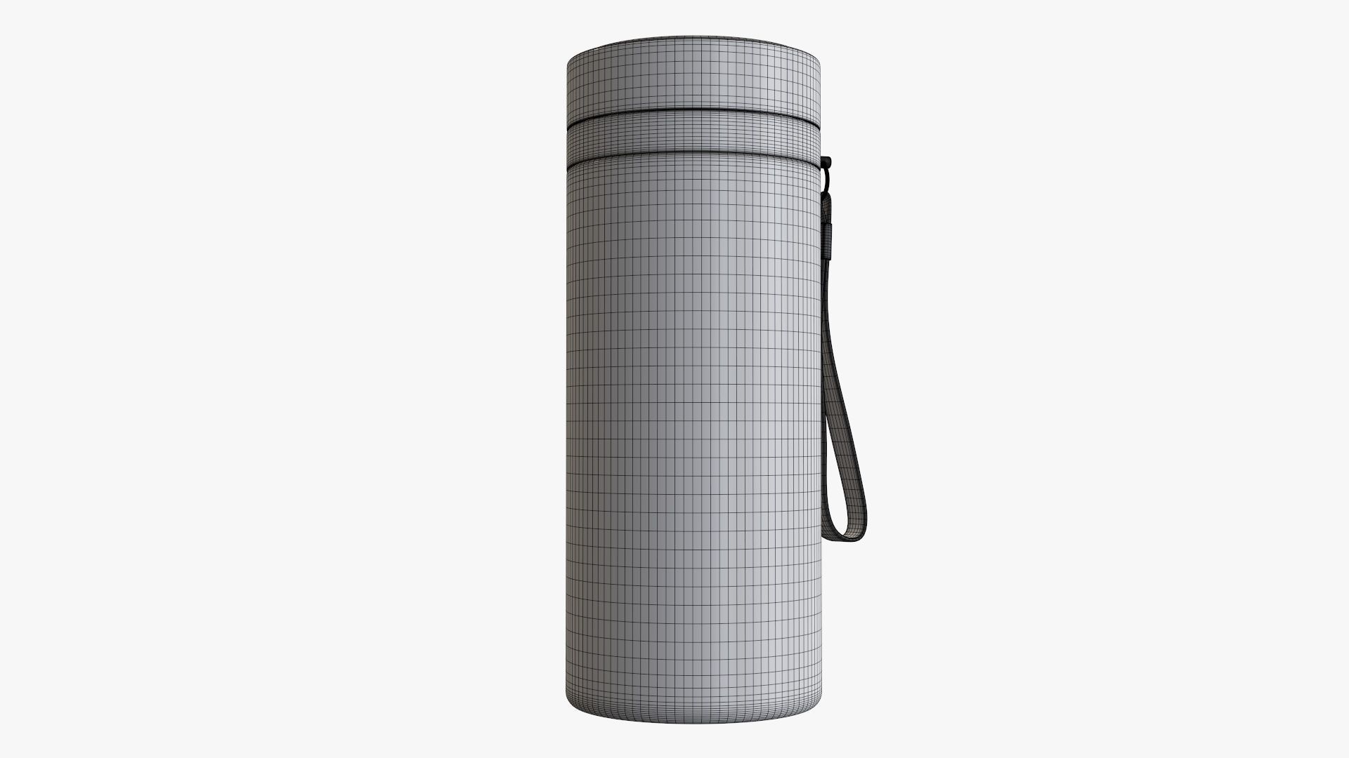 Thermos vacuum bottle 01 green 3D model_8
