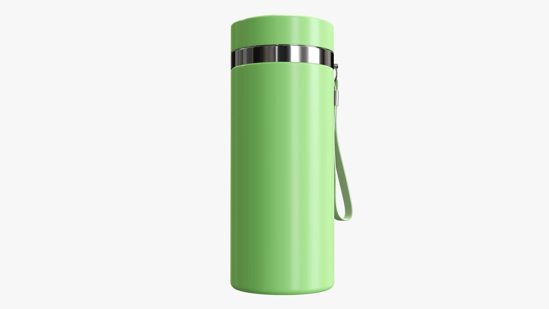 Thermos vacuum bottle 01 green 3D model_3