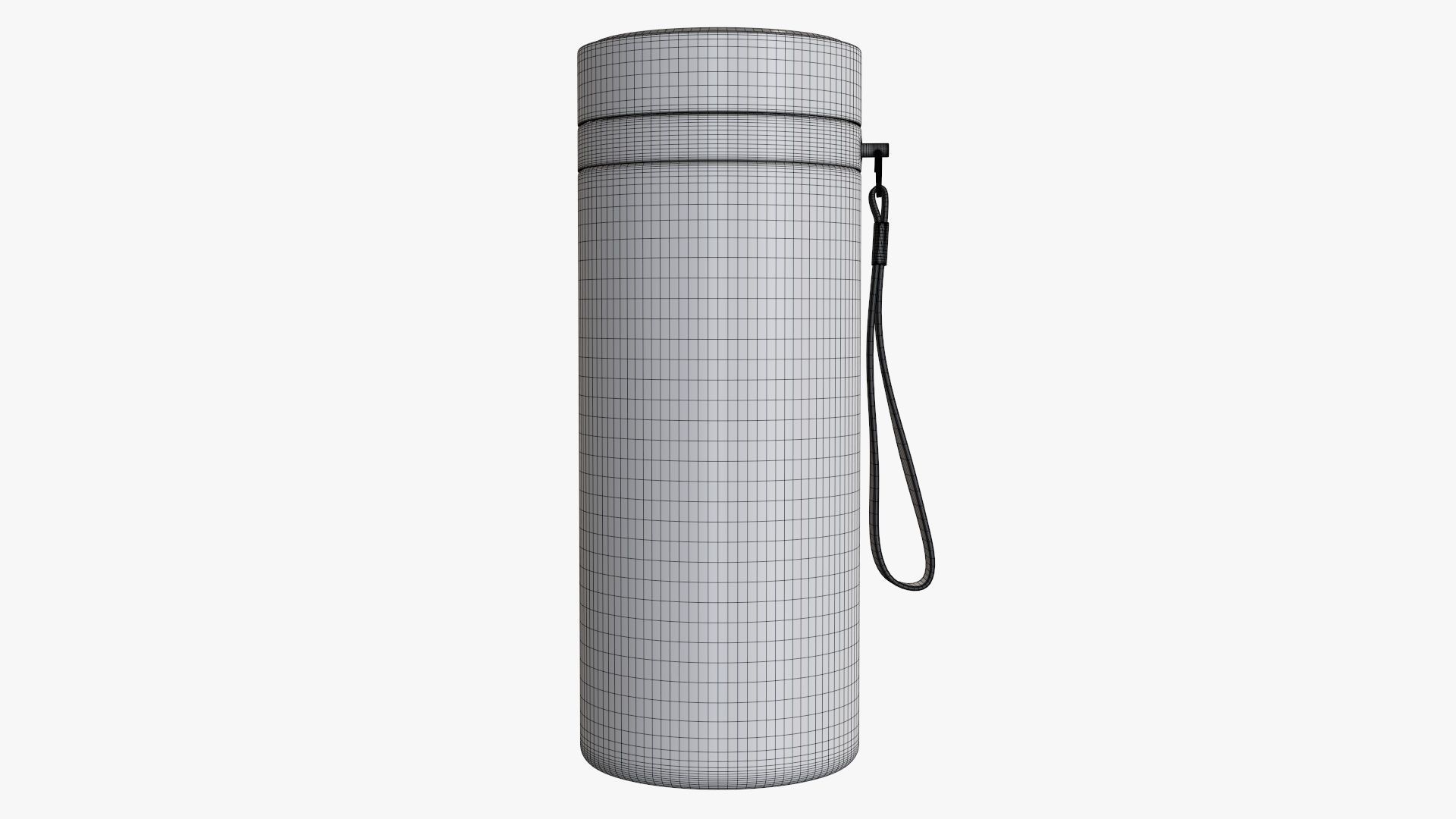 Thermos vacuum bottle 01 green 3D model_6